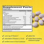 Airborne 1000mg Vitamin C + Zinc Immune Support Supplement Chewable Tablets, Very Berry & Citrus Flavor with Powerful Antioxidants Vitamins A C & E, 116 Chewable Tablets (Very Berry + Citrus)