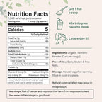 Organic Turmeric Powder, 5 Pounds | Rich in Active Curcumin | Pure Turmeric Supplement | Antioxidant Support for Joint & Immune Health | Non-GMO, Vegan Friendly, India Origin