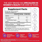 AZO Cranberry Urinary Tract Health Gummies Dietary Supplement, 2 Gummies = 1 Glass of Cranberry Juice, Helps Cleanse & Protect, Natural Berrylicious Flavor, Non-GMO, 72 Gummies