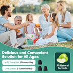 Zeolite Detox for Kids & Adults, 350mg Zeolite & 300mg Chlorella Detox Gummies Gentle Body Toxin Cleanse, 60 Gummies, Green Apple 2Pack