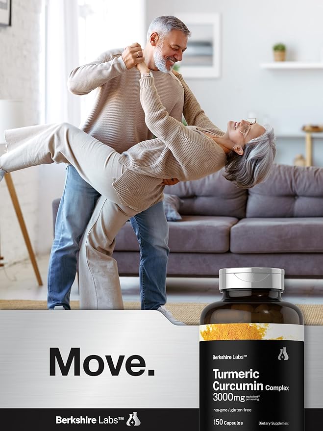 Horbäach Turmeric Curcumin | 150 Capsules | Turmeric Supplement with Black Pepper Extract | Non-GMO, Gluten Free Herbal Complex | By Berkshire Labs