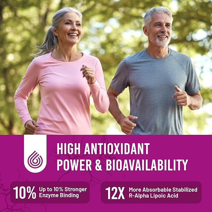 NERVE RENEW Advanced Nerve Support Supplement - 300mg Stabilized R-Alpha Lipoic Acid, Vitamin B Complex, Benfotiamine, Herbs for Fast-Acting Support - 3 Pack