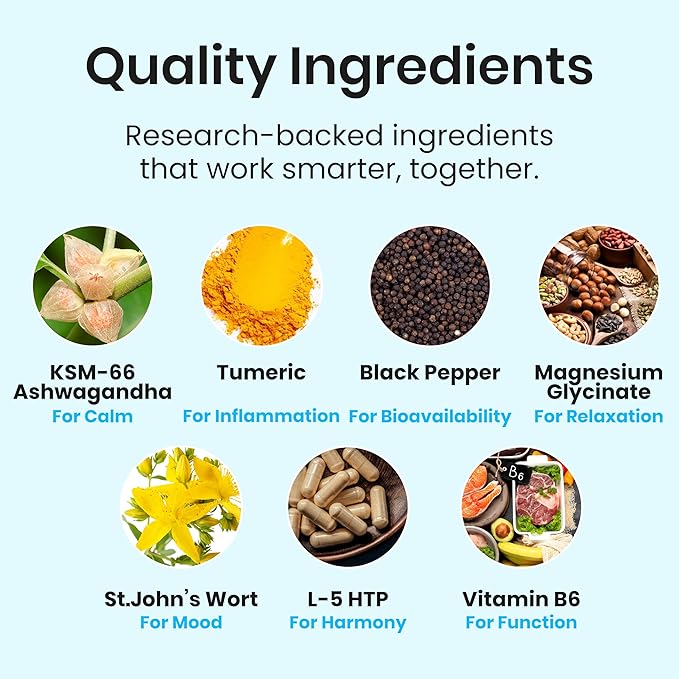 UltiChill On-The-Go Antioxidant & Stress Relief, 5-Day Supplement Trial Pack | for Mood & Immune Booster, Sleep Support | Magnesium Glycinate, VIT B6, KSM-66 Ashwagandha, Turmeric & 5-HTP