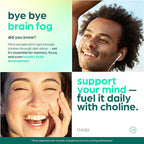 Thinbi Choline 500mg Prenatal Supplement with Iron 40mg – Prenatal Vitamins for Women – Pregnancy Brain, Memory & Cognitive Support – Ferrous Fumarate, Vegan – 30 Servings