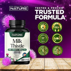 Built by Nature Milk Thistle Liver Detox Supplement with Silymarin Extract & Dandelion Root – Gentle Herbal Liver Cleanse for Men & Women - Liver Health Support - Non-GMO - 60 Veggie Capsules
