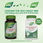 Nature's Way Saw Palmetto Berries, Traditional Prostate Support*, 585 mg per serving, Non-GMO Project Verified, Vegan, 100 Capsules (Packaging May Vary)