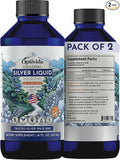 Optivida Colloidal Silver Liquid - 10 PPM Liquid Silver Immune Support - 2 Pack Nano Silver Hydrosol Liquid for Family Wellness - Natural Silver Water for Adults & Kids, Non-GMO, 3rd Party Tested