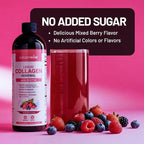 NatureWise Hydrolyzed Liquid Collagen for Women & Men 4000mg - Multi Collagen Peptides + Biotin + Vitamin C + Vitamin B Complex & Hyaluronic Acid - Mixed Berry - 15.22 fl oz[45 Day Supply]