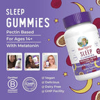 MARYRUTH'S Melatonin 5mg Sleep Gummy with L-Theanine | Lemon Balm | Vitamin B6 | Sugar-Free | Relaxation | Vegan | Non-GMO | Gluten Free | 60 Count