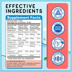Magnesium Glycinate Liquid for Kids, Kids Magnesium Drops with L-Theanine, Calcium, Zinc, Vitamin D3 K2 for Sleep, Calm, Mood, Relaxation, Focus, Brain, Bones, Natural Cherry Flavor 2 Fl Oz
