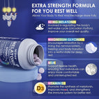 NEVISS Melatonin 50 mg for Adults - Extra Strength 9-in-1 Fast Dissolve Sublingual - High Dose with Magnesium Glycinate, Vitamin D3, Ashwagandha, Lemon Balm, Chamomile, Sugar Free, Vegan 180 Tablets