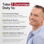Magnesium Glycinate Gummies 400mg - Sleep Gummies for Kids & Adults - Magnesium Glycinate Chewable High Absorption for Muscle Recovery, Better Sleep & Relaxation (Gojiberry)