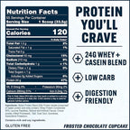 PEScience Select Protein Powder, Whey and Casein Blend, Lean Protein Powder for Women and Men, Low Calorie, Low Carb, Keto Friendly, Gluten Free, Frosted Chocolate Cupcake - 55 Servings