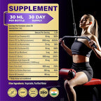 10in1 Vitamin B Complex Liquid Drops with B1 Thiamine, B12 Methylcobalamin, B2 Riboflavin, B3 Niacinamide, B5 Pantothenic Acid, B6 Pyridoxine, B7 Biotin and More - 30ml 1 Fl Oz