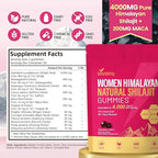 Shilajit for Women Gummies, micronutrient Supplement, Pure Himalayan Shilajitn, Contains Tongkat Ali, Ashwagandhaa, Turmeric, Saffron for hormonal Balance & Energy | Strawberry Flavor (120 Gummies)