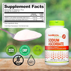 NutriBiotic - Sodium Ascorbate Buffered Vitamin C Powder, 8 Oz | Vegan, Non Acidic & Easier on Digestion Than Ascorbic Acid | Essential Immune Support & Antioxidant Supplement | Gluten & GMO Free