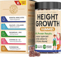 Height Growth Increase Vitamin Gummies, Calcium 100mg, Magnesium Glycinate 30mg, Zinc, Ashwagandha, Vitamin K2 D3 25mg Grow Tall Maximizer Supplement, Multivitamin for Kids, Teens Boy & Girl, Adults