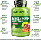 NATURELO Multivitamins for Teenage Girls/Boys, 120 Capsules, Whole Food Multivitamin with Minerals, Non-GMO, Vegetarian