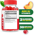 Lifeable Vitamin E Gummies | 400 IU | Great Tasting Vitamin E Supplements | Skin, Eye Health and Immune Function Support | VIT E for Adults, Men, Women | 90 Gummies