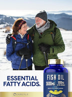 Carlyle Fish Oil 3600mg | 1080mg Omega 3 | 120 Count | Non-GMO and Gluten Free Supplement