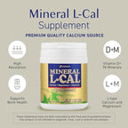 Mineral L-Cal Calcium with Vitamin D3, 4 Month Supply, Water Soluble Ball Format with Magnesium & Minerals, Fast Absorbing Calcium Magnesium D3 Supplement, 1,300 Balls per Bottle, 130g Each, Pack of 2
