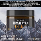 NutroTonic® Authentic Himalayan Shilajit | Most Potent 60 Days Sundried - 40X Nano Filtered Pure Himalayan Shilajit Resin | Ethically Wild Crafted +17000 FT | Premium Quality Guaranteed - 60 Servings