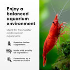 Brightwell Aquatics Florin-I Iodine Supplement for Crustaceans – Supports Molting, Growth & Shell Strength – Safe for Freshwater, Brackish & Planted Tanks, 20L