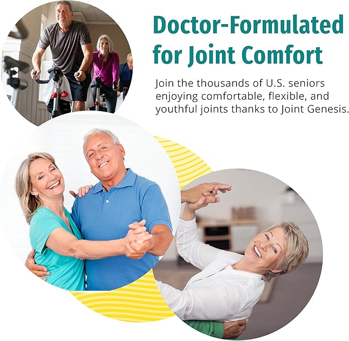 Joint Genesis, Joint Support Formula, Promotes Joint Function, Comfort, and Flexibility, 30-Day Supply, 6 Pack
