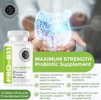 Intestinal Fortitude PRO-B11 Probiotics for Men and Women - 22 Billion CFU, Daily Probiotic Supplement for Gut Health - Digestive Health Immune Support - Gluten Free, Dairy Free (30 Capsules)