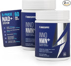InnoSupps Inno NMN+ Supplement 500mg with NAD+ for Brain Function, Anti Aging & Cell Regeneration, Supports Cellular Energy, Muscle & Heart Health, w/Resveratrol, Niacin, & Vitamin C - 60 Servings