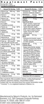 Rainbow Light Active Adult 50+ High-Potency Multivitamin, with Superfoods, 60ct, Pack May Vary