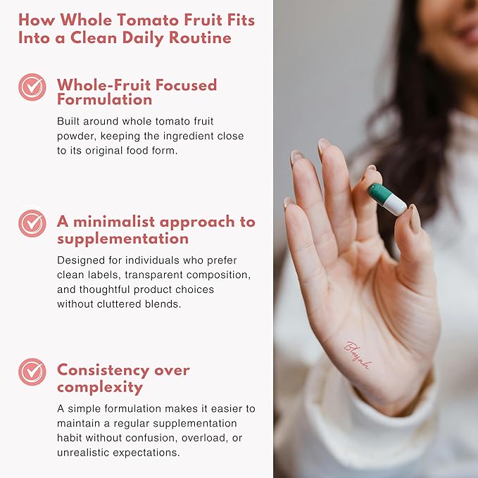 Lycopene Supplement Capsules 500mg – Tomato Fruit Powder with Natural Lycopene for Antioxidant & Daily Wellness Support | Gluten Free, Non-GMO (120 Count (Pack of 1))