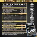 Nutrex Research Alpha-T Magnum Testosterone Support for Men | Anabolic Supplement with Tongkat Ali, Fadogia Agrestis, Shilajit and Ashwagandha | Muscle Builder for Strength, Growth & Hormone Balance