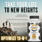 10-N-1 Joint Support Hydrolyzed Collagen,MSM, Hyaluronic Acid, Glucosamine,Chondroitin & More- Targets Joint Discomfort, Improves Mobility & Flexibility 320 Caps for Men & Women Made in USA