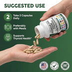 Clean Nutra Selenium 300mcg Iodine 500mcg Thyroid Support for Women & Men | L Tyrosine 500mg Ashwagandha Supplement Bladderwrack, Turmeric, Kelp, Schisandra Zinc Pills Capsule Supplements