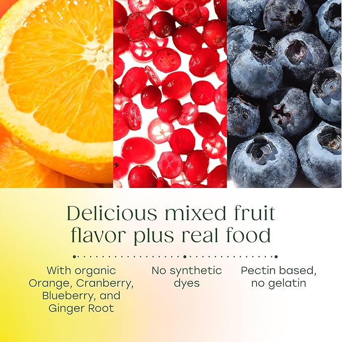 MegaFood Vitamin D3 Gummies 2000 IU (50 mcg) - Vitamin D Gummies Mixed Fruit Flavor, Bone, Muscle & Immune Support Supplement, Vegetarian, Gluten-Free, USDA Organic – 70 Gummies, 35 Servings