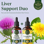 HERBAMAMA Milk Thistle Supplement - Vegan Liver Support with Milk Thistle Extract Tincture - Non-GMO, Alcohol & Sugar-Free Liquid Silymarin Liver Detox Drops, 56-Day Supply
