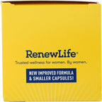 Renew Life Women's Probiotic Capsules, Supports pH Balance for Women, Vaginal, Urinary, Digestive and Immune Health, L. Rhamnosus GG, Dairy, Soy and Gluten-Free, 25 Billion CFU - 60 Ct