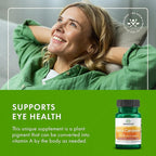 Swanson Beta-Carotene Vitamin A 25,000 IU Eye and Skin Health Supplement for Adults Seeking Vision and Immune Support - 7,500 mcg (100 Softgels)