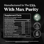 TESTPLUS+ 1,450mg 8-in-1 Testosterone Support for Men - High Strength Tongkat Ali, Fadogia Agrestis, Turkestanica & Tribulus - Natural Performance, Energy & Muscle Growth Formula (60 Capsules)