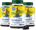 MegaFood Melatonin Gummies - Melatonin 3mg per Serving to Help Relax & Fall Asleep – Sleep Gummies for Adults - Berry Flavor, Non-GMO, Certified Vegan - 54 Count (27 Servings) 3 Pack