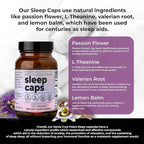 Santa Cruz Paleo Sleep Caps with L-Theanine, Lemon Balm, Passion Flower & Valerian Root, Melatonin-Free Nighttime Relaxation, Paleo & Keto Friendly, Sugar & Gluten Free, 60 Capsules