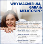 CanPrev Magnesium Bisglycinate Chelated + GABA & Melatonin, 120 Veg Caps, 120-Day Supply, Support Restful Night, Muscle Function, Promote Relaxation & Balanced Sleep-Wake Cycle, Vegan, No GMO & Gluten