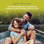 GeriCare High-Potency Vitamin E Capsules – 100 IU for Skin & Immune Support, 45mg | 100 Count | Organic Vitamin E for Women and Men