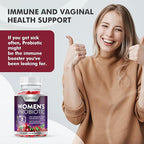 Built by Nature Probiotics for Women Gummies 3 Billion CFU, 6 Probiotic Strains with Cranberry Supplement, Digestive, Immune, Vaginal & Urinary Health, Shelf Stable, 60 Gummy