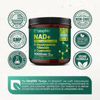 biophix NAD+ Liposomal Supplement for Women & Men - 1000 mg per Serving - Nicotinamide Riboside, Micronized Resveratrol & Quercetin Complex - 100 Veg Capsules - Non-GMO, Gluten-Free, cGMP Certified