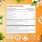 Curcumin Turmeric Gummies – Extra Strength 2000mg Turmeric and Ginger Supplement Gummies with Black Pepper – Vegan and Non-GMO, Peach Flavor - Pack of 2