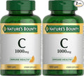 Nature's Bounty Vitamin C 1000mg, Immune Support Supplement, Powerful Antioxidant, 2 Pack, 100 Caplets