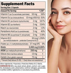 ANDREW LESSMAN Healthy Hair, Skin and Nails 60 Capsules - 3000 mcg High Bioactivity Biotin, B-Complex. Promotes Beautiful Skin, Strong Nails. No Additives Hair Growth Vitamins Biotin Supplement