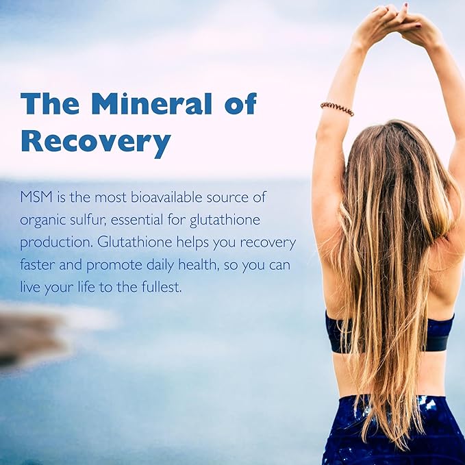 KALA HEALTH MSMPure MSM Vegetarian Capsules – 1,000 mg US-Sourced MSM per Capsule for Joint Health, Skin Appearance, Hair & Nail Support – 120 Count, Organic Sulfur